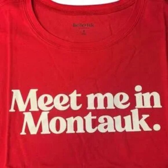 Torrid Belle Isle Plus Size Red "Meet in Montauk Heritage' Jersey Crew Tee 3X - Picture 3 of 8